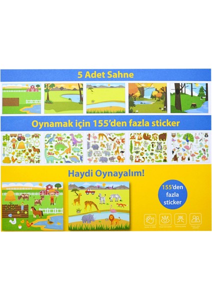 Tekrar Kullanılabilen Sticker Pad Hayvanlar (LS-600) Gko fiyatları