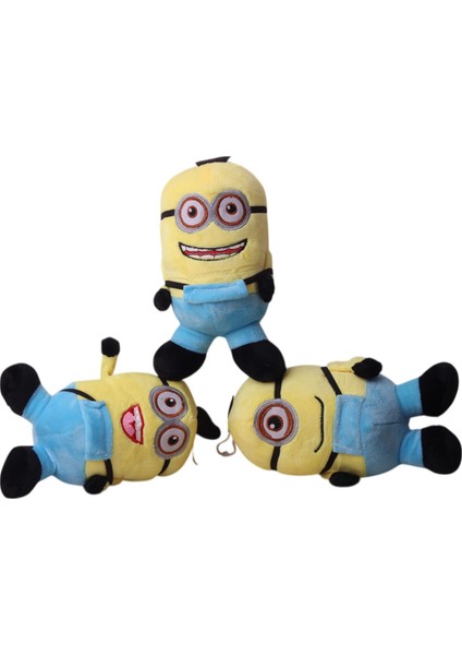 Despicable Me Minions Çılgın Hırsızlar Stuart Dave Bob 3’lü Peluş Oyuncak Uyku & Oyun Arkadaşı modelleri