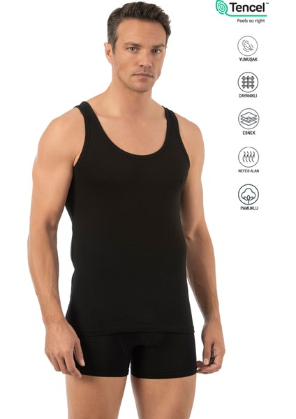 Özkan 10852 Erkek Premium Kumaş Pamuklu Modal Esnek Rahat Kalın Askılı Atlet