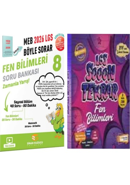 8. Sınıf 2026 Lgs Meb Böyle Sorar Fen Bilimleri Soru Bankası ve Son Tekrar Fen Bilimleri Denemeleri