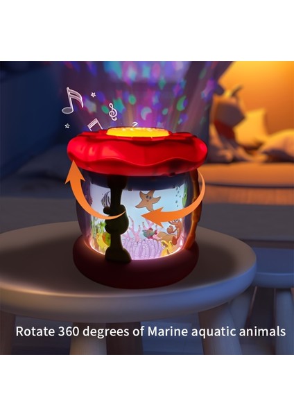 Etkileşimli Okyanus Müzikal Projektör Mavi indirimleri