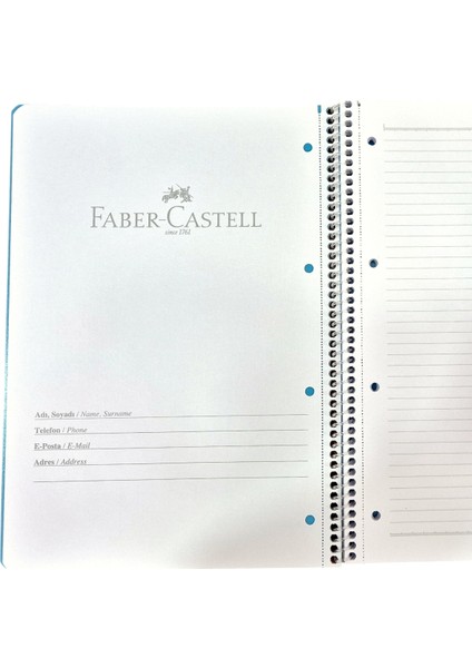 A4 Spiralli Koparabilen 80 Yp. Çizgili Defter Pp Kapak