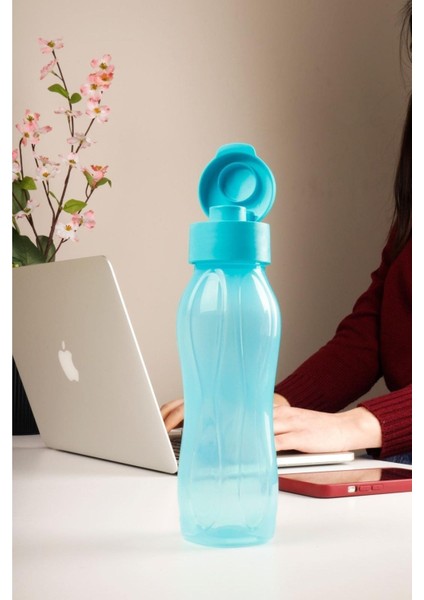 Mavi 500 ml Şeffaf Su Matarağı, Hafif , Pratik Kullanım Sağlar. fiyatları