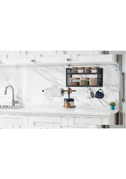 Aynalı Mutfak Aksesuarı Düzenleyici Organizer