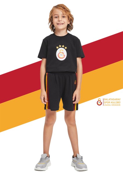 Orijinal Lisanslı Çocuk Şort Siyah
