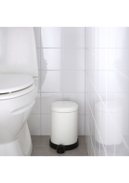 Toftan 4 Lt Pedallı Beyaz Banyo Çöp Kutusu Yumuşak Kapanır Hijyenik Dayanıklı Çöp Kovası fiyatları