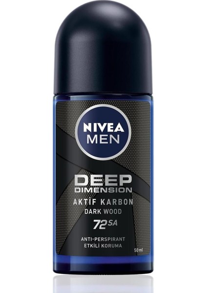 Nivea Men Deep Dimension Erkek Roll-On Deodorant 50 ml