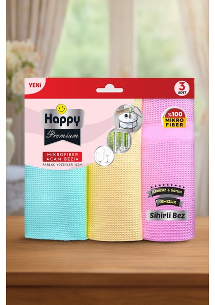 Mikrofiber Premium Sihirli Cam bezi 3 Adet x 2 Adet fiyatları