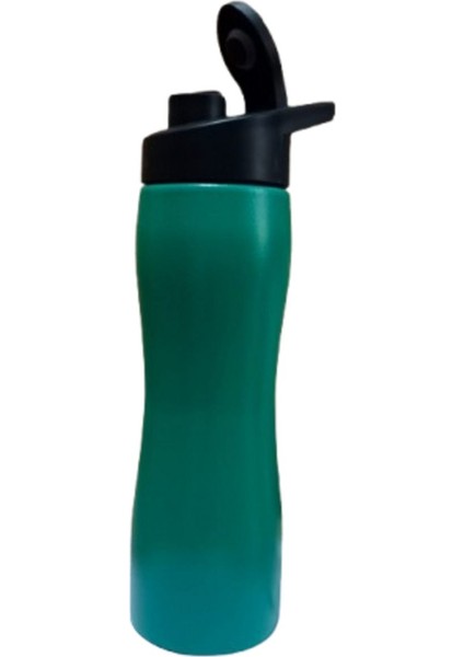 Yeşil 750ML Paslanmaz Çelik Matara Sporcu Kapaklı