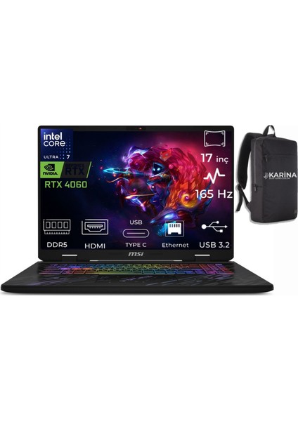 Msı Pulse 17 Aı Ultra 7 155H C1VFKG-083XTR-32 64GB 1tb RTX4060 8gb Windows 11 Pro 17" Fhd+ Taşınabilir Bilgisayar & C1VFKG083XTRK32 fiyatları