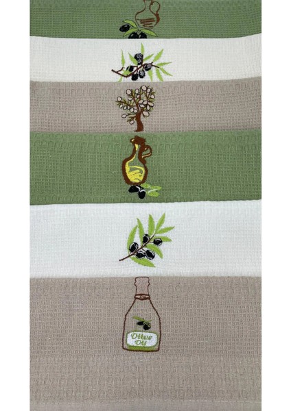 Helaa 6'lı Zeytin Seti Mutfak Havlusu (40X60) fiyatları