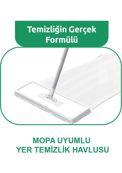 Beyaz Sabun Kokulu Mop Yer Temizlik Havlusu 50 li x 6 Adet modelleri