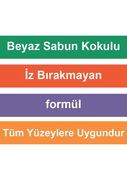 Beyaz Sabun Kokulu Mop Yer Temizlik Havlusu 50 li x 6 Adet fırsatları