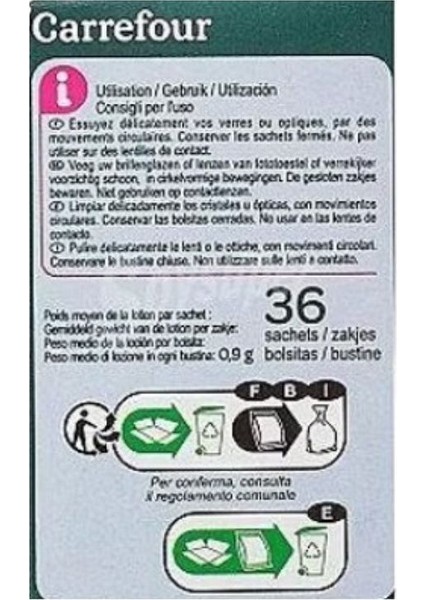 3 Paket 36'lı (108 Adet) Gözlük Camı Kamera Gsm Kask Camı ve Cihaz Ekranları Temizleme Islak Mendili fırsatları