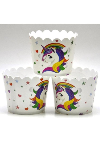 Beyaz Cupcake Muffin Kapları 25 Adet, Şık ve Kullanışlı Kek Kalıpları