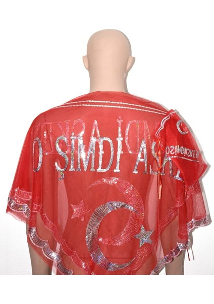 Kırmızı Pullu Asker Şalı, Şık ve Rahat Kullanım Için Ideal Seçim