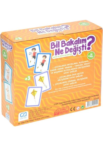 5109 Ca Games, Bil Bakalım Ne Değişti? / +3 Yaş fiyatları