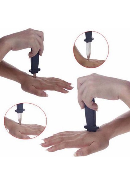 Bej Renkli Plastik Şaka Bıçağı Eğlenceli Parlak Tasarım modelleri