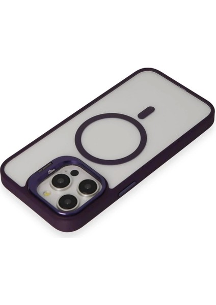 Joko iPhone 15 Pro Kılıf Roblox Lens Magsafe Standlı Kapak - Derin Mor modelleri