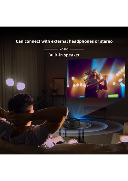 Mini Projeksiyon Cihazı Telefon Yansıtma Powerbank Ile Çalışabilir Açık Hava Çadır Projeksiyonu modelleri