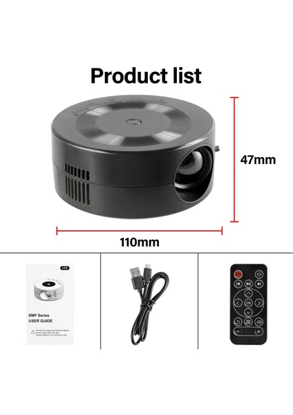 Mini Projeksiyon Cihazı Telefon Yansıtma Powerbank Ile Çalışabilir Açık Hava Çadır Projeksiyonu indirimleri