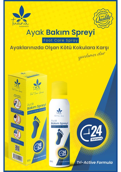 Ayak Bakım Spreyi 150 gr modelleri