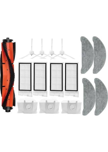 Eve Plus SDJ01RM Robotlu Süpürge Aksesuarları Için 16 Adet Yedek Parçalar Ana Yan Fırça Filtre Paspas Bezi (Yurt Dışından) indirimleri