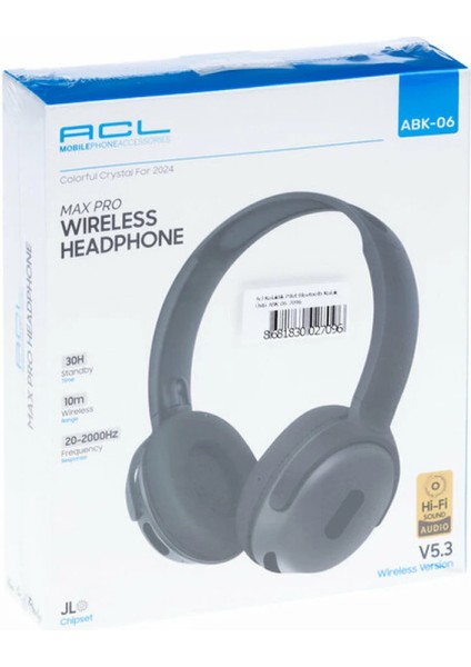 Abk-06 Wireless V5.3 Hi-Fi Ses Kaliteli Kulak Üstü Kablosuz Kulaklık modelleri