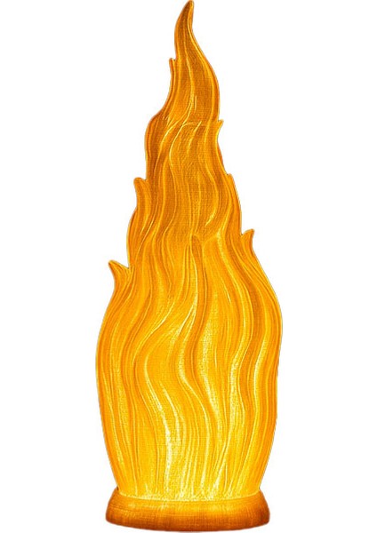 Alev Şeklinde Dekoratif Gece Lambası