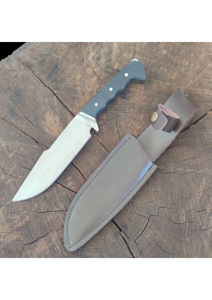 Av Bıçağı Avcı Bıçağı Kamp Bıçağı Bushcraft Deri Kılıflı HGPWI1295 modelleri