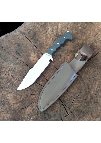 Av Bıçağı Avcı Bıçağı Kamp Bıçağı Bushcraft Deri Kılıflı HGPWI1295 indirimleri