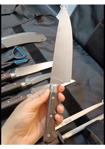 Sürbisa Çantalı Aşçı Gastronomi Handmade Bıçak Seti 9'lu Set fırsatları