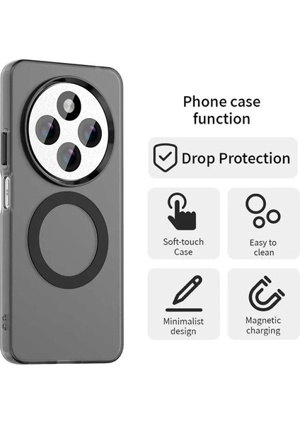 Poco C75/XIAOMI Redmi 14C Uyumlu Şeffaf Magsafe Destekli Silikon Kılıf - Kamera Lens Korumalı fiyatları