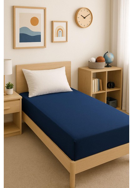 3 Adet Düz Pamuklu Tek Kişilik 80 x 200 + 30 cm Lastikli Penye Çarşaf fiyatları