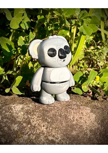 Oyuncak Koala- Eucalyptus Ormanlarının Tıknaz Sakini🐨🌿 3D Hareketli Organik Model- Orta Boy