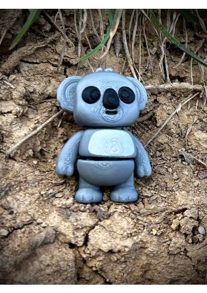 Oyuncak Koala- Eucalyptus Ormanlarının Tıknaz Sakini🐨🌿 3D Hareketli Organik Model- Orta Boy