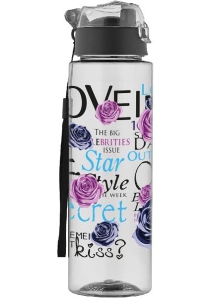 Çok Renkli Desenli Süzgeçli 800 ml Su Matara fırsatları