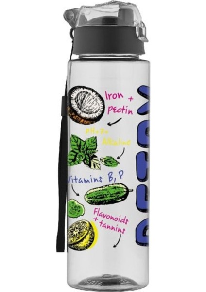 Çok Renkli Desenli Süzgeçli 800 ml Su Matara indirimleri