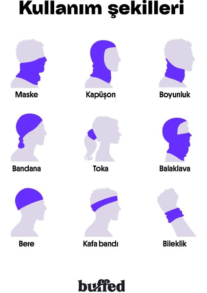 Renkli Bubble Kolluk ve Boyunluk Takımı, Rahat ve Şık Set