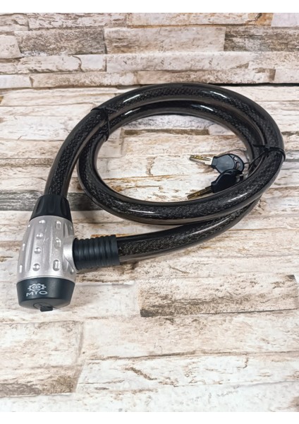 Motosiklet Koruma Halatı Kalın Kilit 1.5 Metre