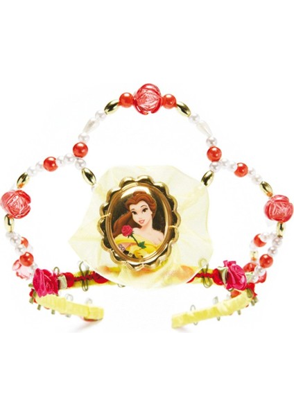 Beyaz Prenses Belle Taç, Şık ve Zarif Çocuk Kostüm Aksesuarı