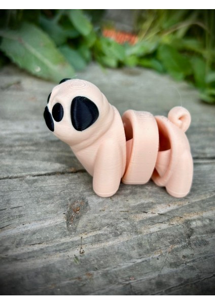 Pug Cinsi Oyuncak Köpek 🐶 🐾 “burun Kıvıran Minik Dost” – 3D Hareketli Organik Pug Figürüyle Tanışın Orta Boy