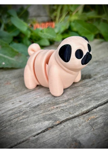 Pug Cinsi Oyuncak Köpek 🐶 🐾 “burun Kıvıran Minik Dost” – 3D Hareketli Organik Pug Figürüyle Tanışın Orta Boy