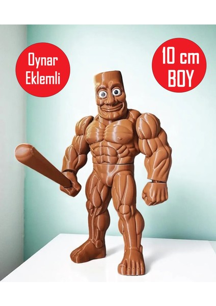Tung Tung Tung Sahur Kaslı Power Figür - Tung Tung Tung Power Brainrot Figür