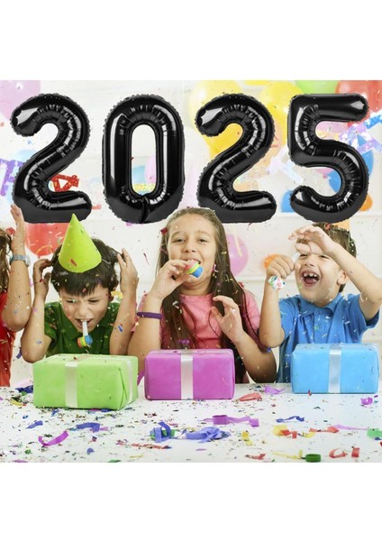 Yılbaşı 2025 Yazılı Folyo Balon Seti, Şık ve Renkli Dekorasyon Malzemeleri indirimleri