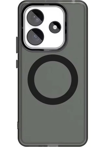 Realme C61/REALME C63 Uyumlu Şeffaf Magsafe Destekli Silikon Kılıf - Kamera Lens Korumalı