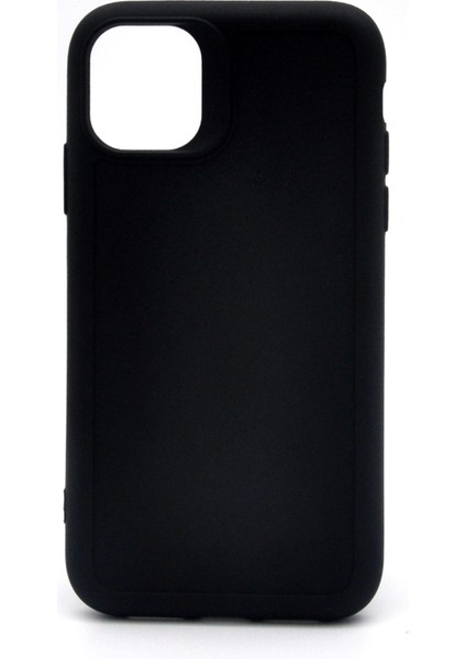 iPhone 11 Uyumlu Düz Renk Esnek Yumuşak Silikon Kılıf Rubber Siyah fiyatları