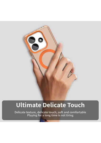 Realme C61/REALME C63 Uyumlu Şeffaf Magsafe Destekli Silikon Kılıf - Kamera Lens Korumalı fiyatları