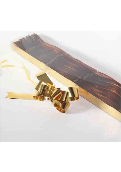 50 Adet Metalize Gold Çekme Rafya Fiyonk 13X10 Cm, Pratik ve Şık Süsleme Detayı fiyatları