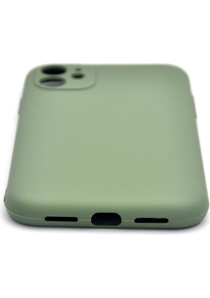 iPhone 11 Uyumlu Düz Renk Esnek Yumuşak Silikon Kılıf Rubber Yeşil fırsatları